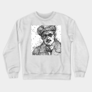 JAMES JOYCE - ink portrait .1 Crewneck Sweatshirt